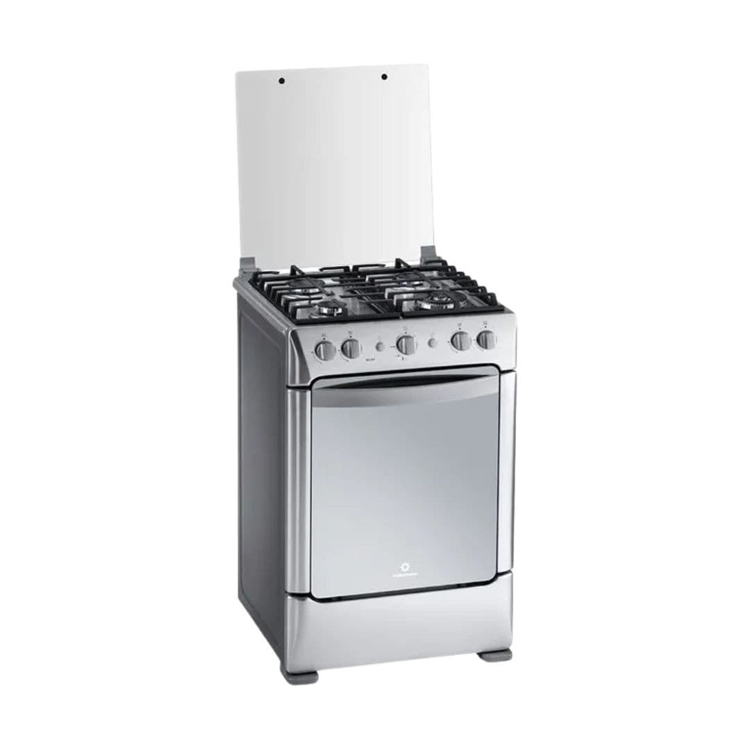 30001152 cocina indurama milan zafiro/24 pulg/4 q/encendido electrónico/luz/grill gas/cortagas horno