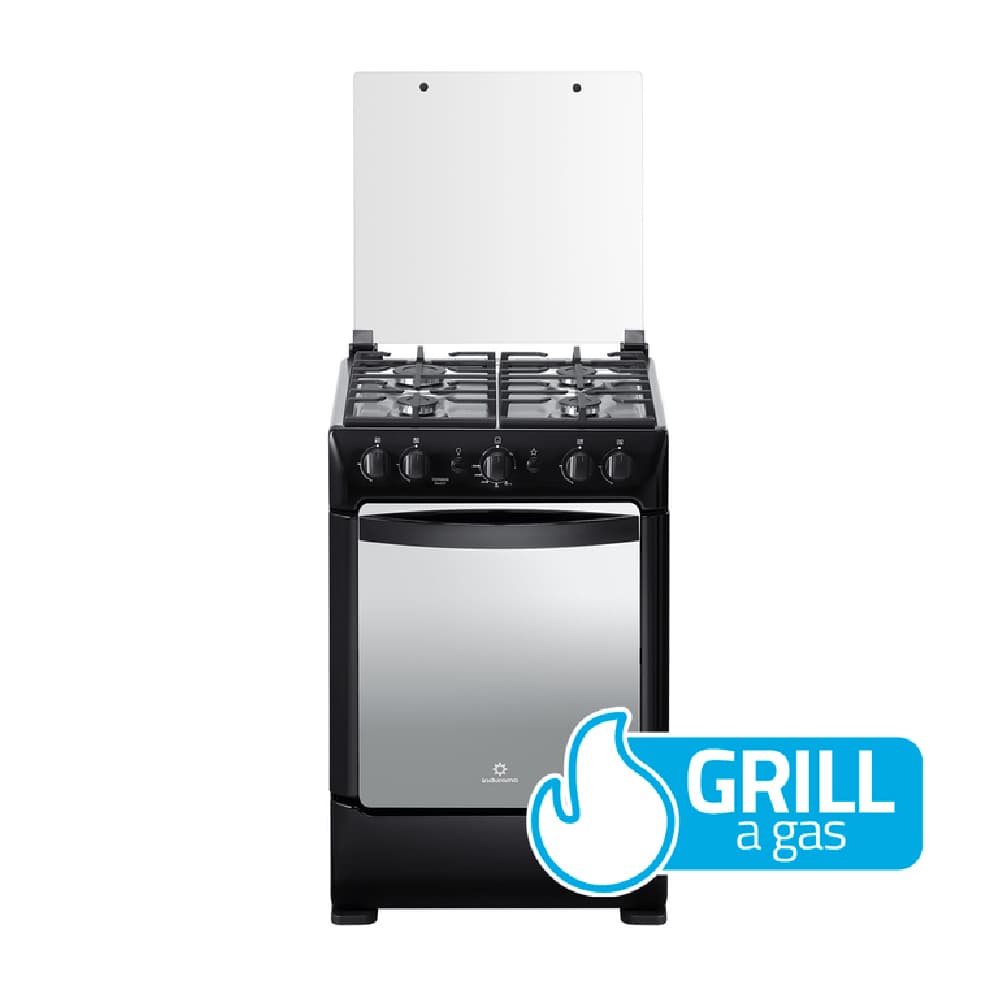 Cocina Ferrara Maxgrill Zafiro INDURAMA 24" a gas Color Negro