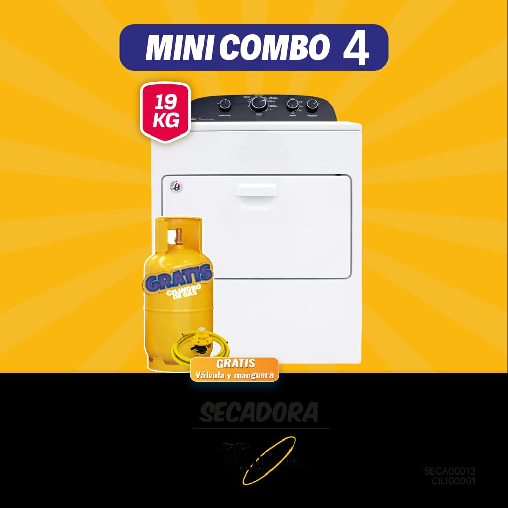 MINI COMBO 4: SECADORA WHIRLPOOL +CILINDRO