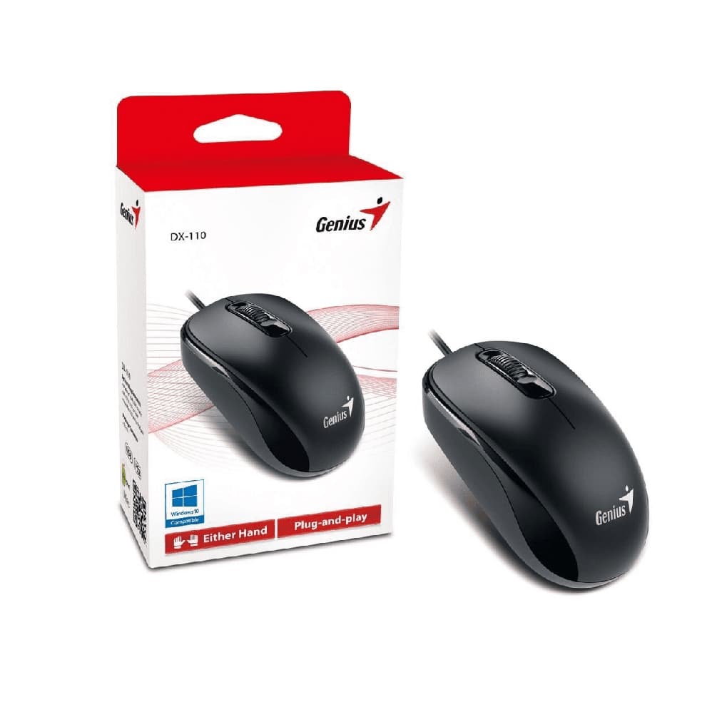 Mouse genius dx-110/3 botones/1000 dpi/usb/cable 1.5m