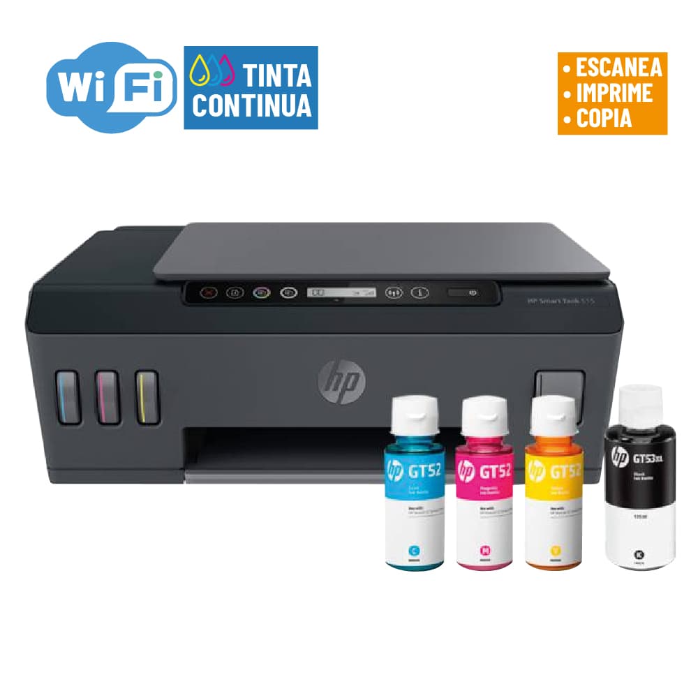 Multifuncion hp515 tinta continua/imp/sca/cop/wifi/negro:11ppm-color:5ppm/neg12000pags-col8000pags