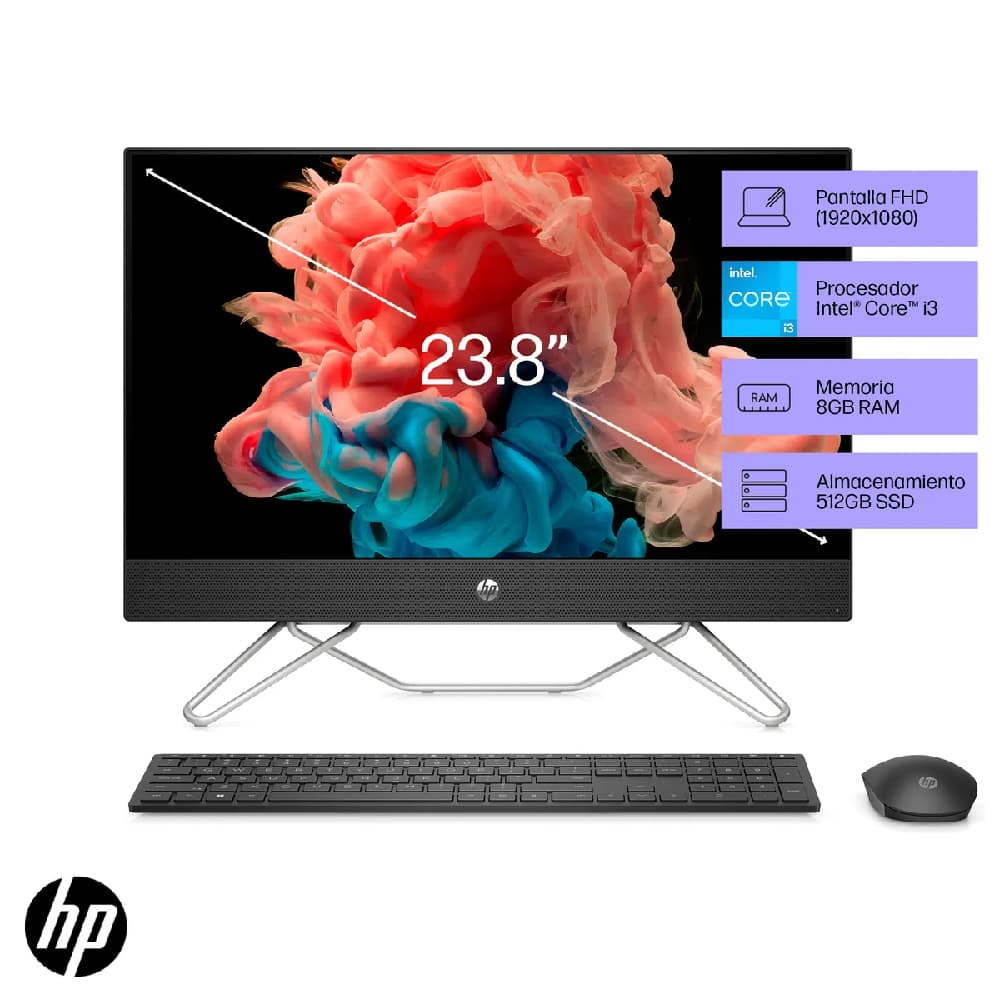 Computadora HP 24CB1023LA / Core i3-1215U / 8GB / SSD 512GB