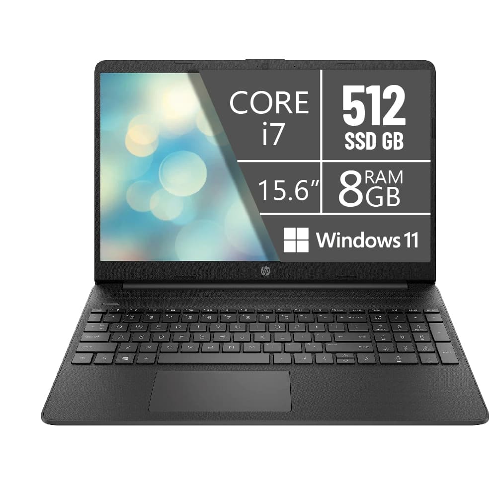 PORTATIL HP 15DY5011LA/ I7-1255U/8GB/SSD 512GB/15.6 PULG/W11/NEGRO