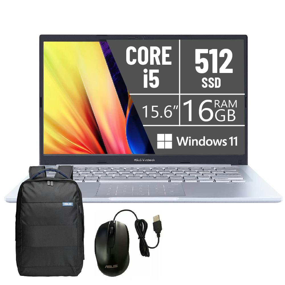 Portatil asus x515ja-br4180/i5-1035g1/16gb/ssd 512gb/15.6 pulg/w11/mas mochila + mouse/plata