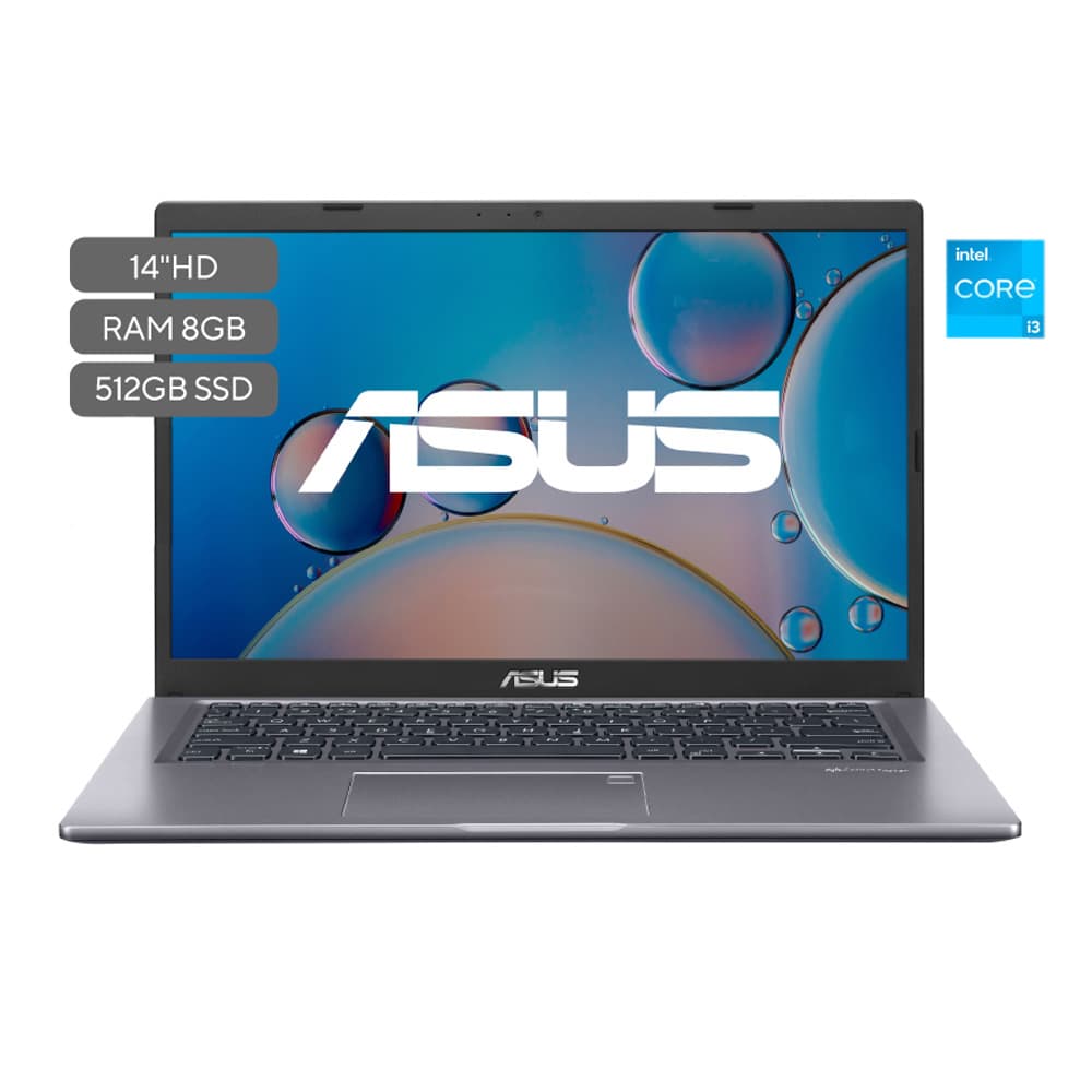 Portatil asus x415ea-bv2005/i3-1115g4/8gb/ssd 512gb/14 pulg/w11/gris/numberpad