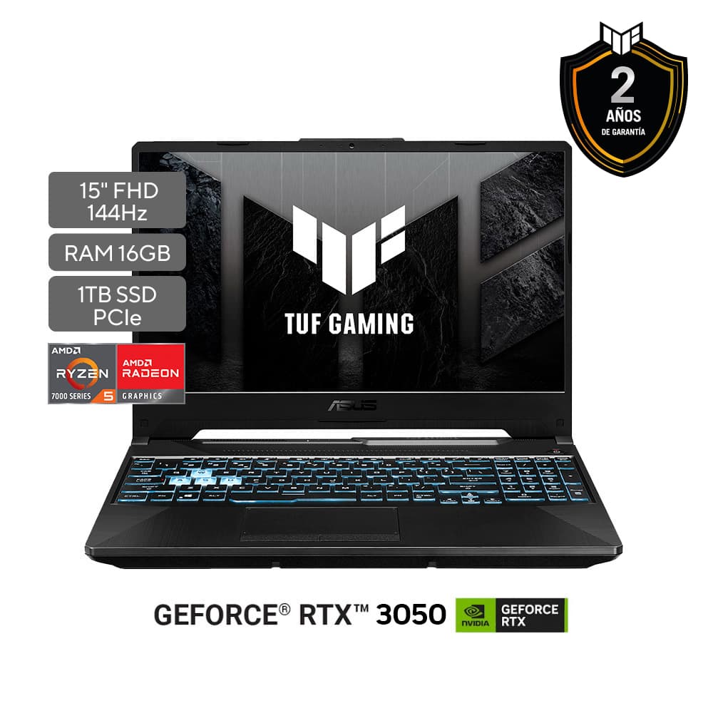 Laptop ASUS TUF Gaming F15 FA506NC-HN039 / Ryzen 5-7535HS / SSD 1TB / 4G RTX3050