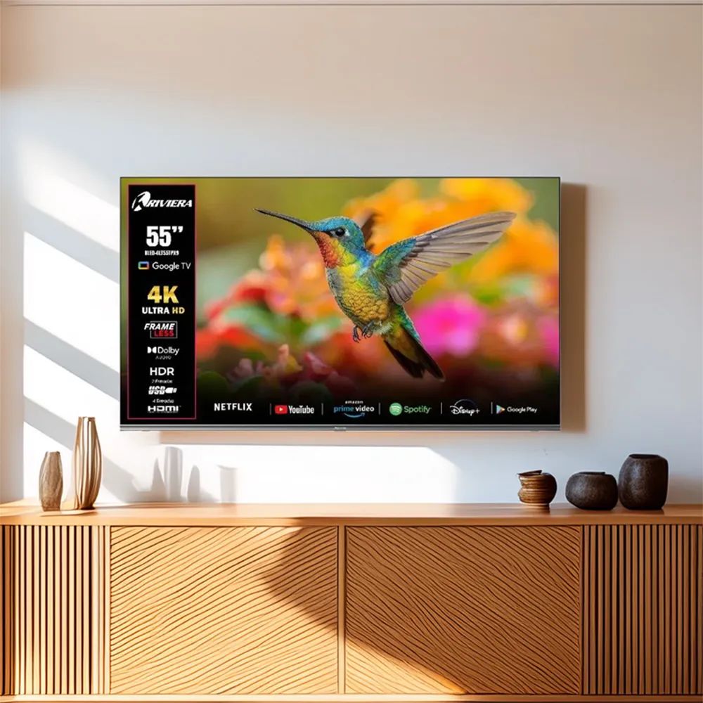 Riviera Televisor RLED-GLT55TPX9 55" LED UHD 4K HDR10 HDMI USB Google TV