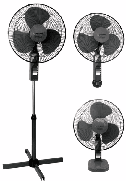 Imaco Ventilador 3 en 1 FS1631 16” 45W Mesa Pared Pedestal