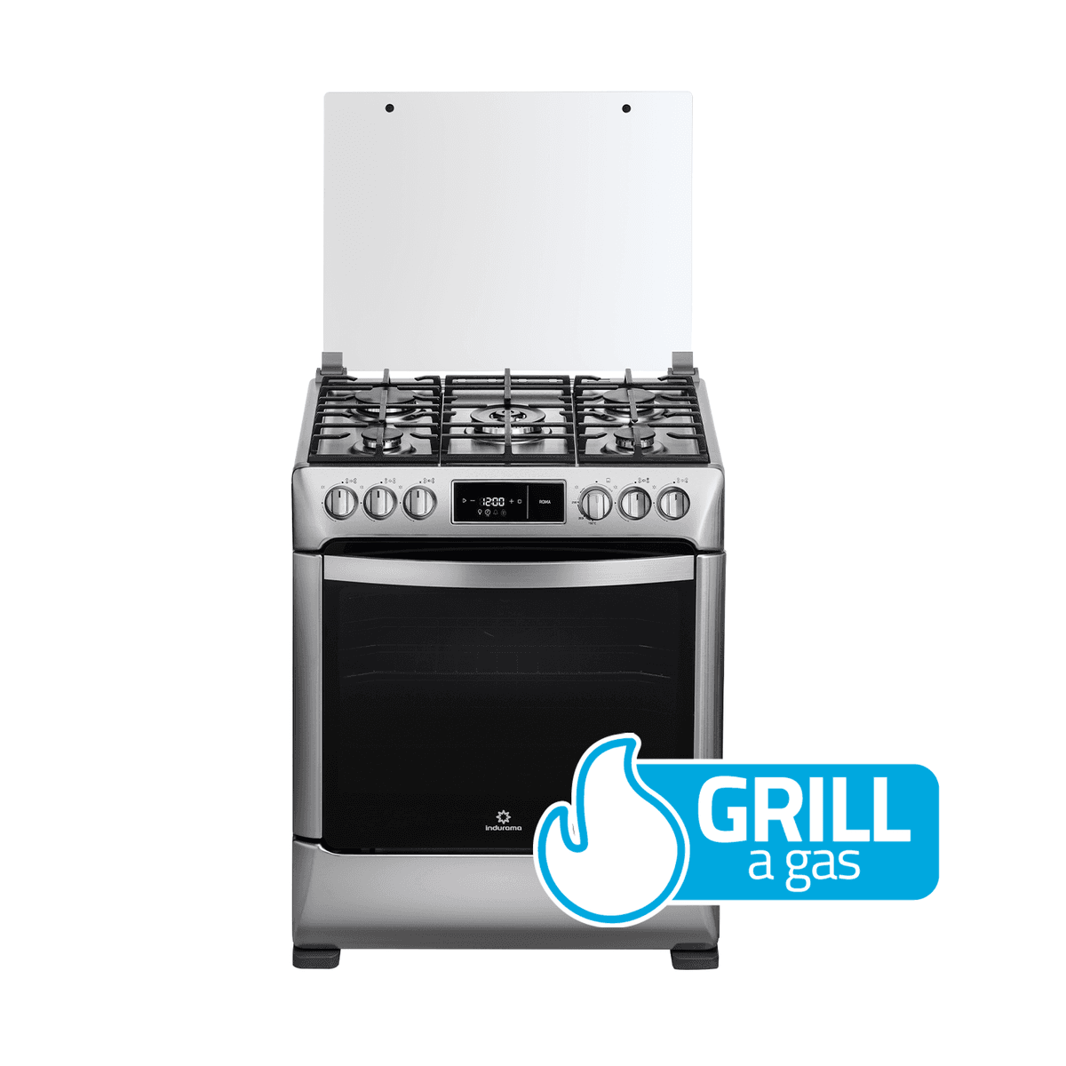 Cocina Indurama Roma 30" 5 Quemadores Control Touch con Grill