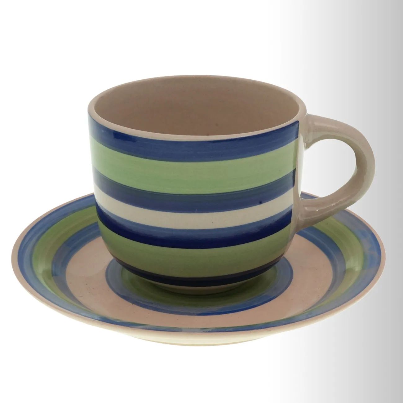 Stoneware Juego de Tazas y Platos 6 Piezas 350cc