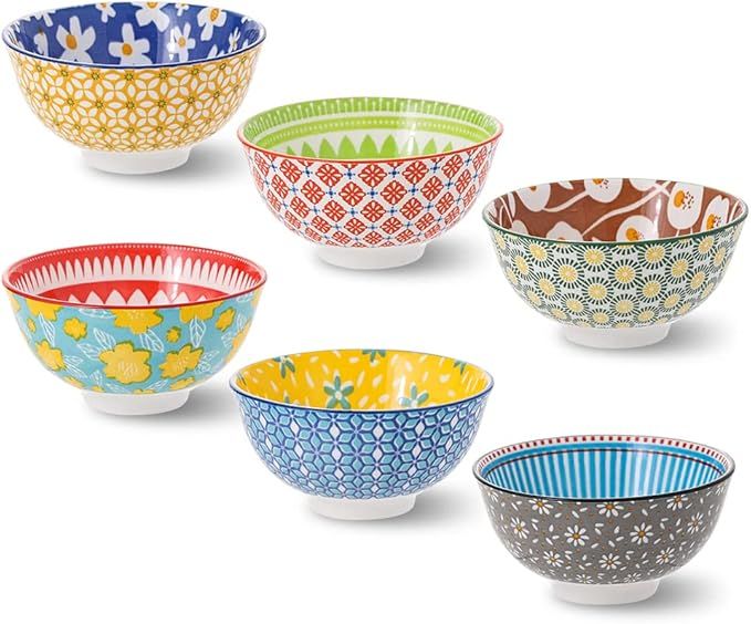 JUEGO DE BOWLS CERÁMICA CON DISEÑO