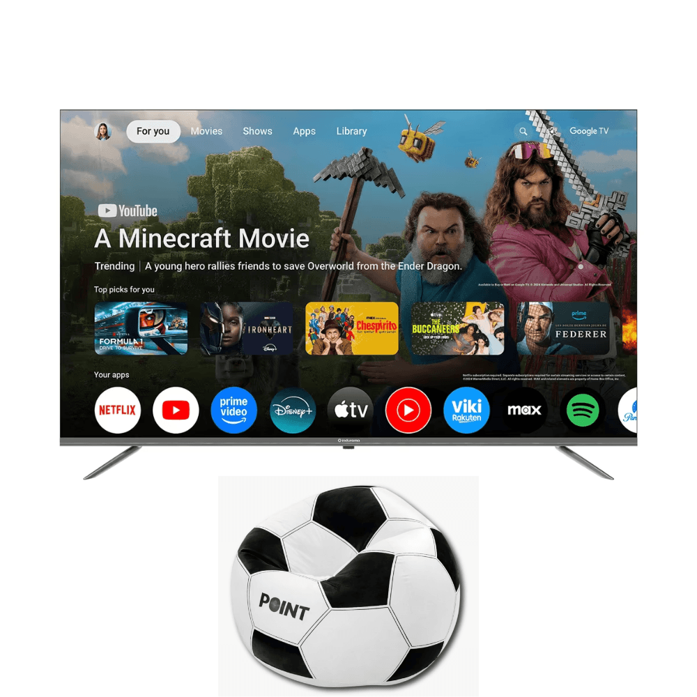 Indurama Televisor 58TIKGF5UHD 58” + Sillón Inflable Balón