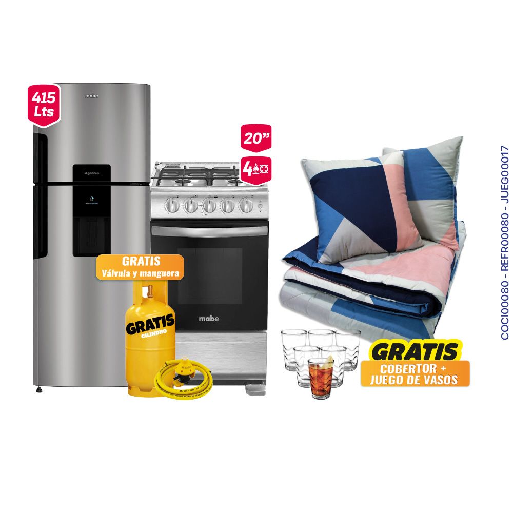 MEGA COMBO MABE 12 LB JUNIO REFR00080 + COCI00080