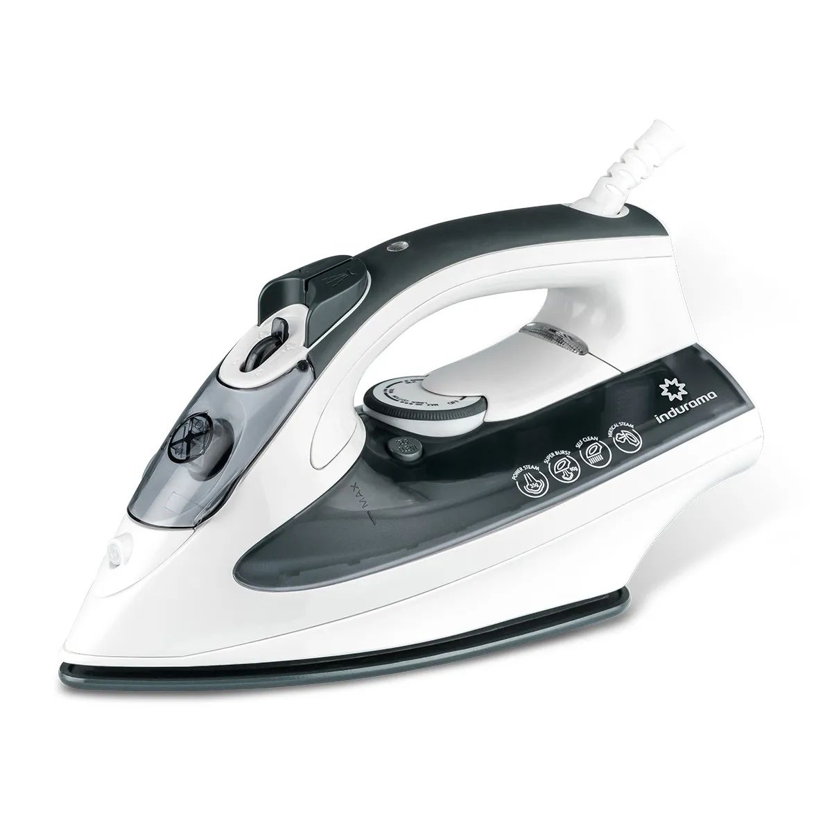 Indurama Plancha a Vapor PI-280 1200W Suela Antiadherente Autolimpieza