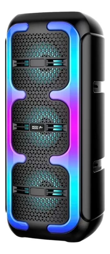 Woou Parlante Amplificador Bluetooth LED 6W RMS 80W PMPO