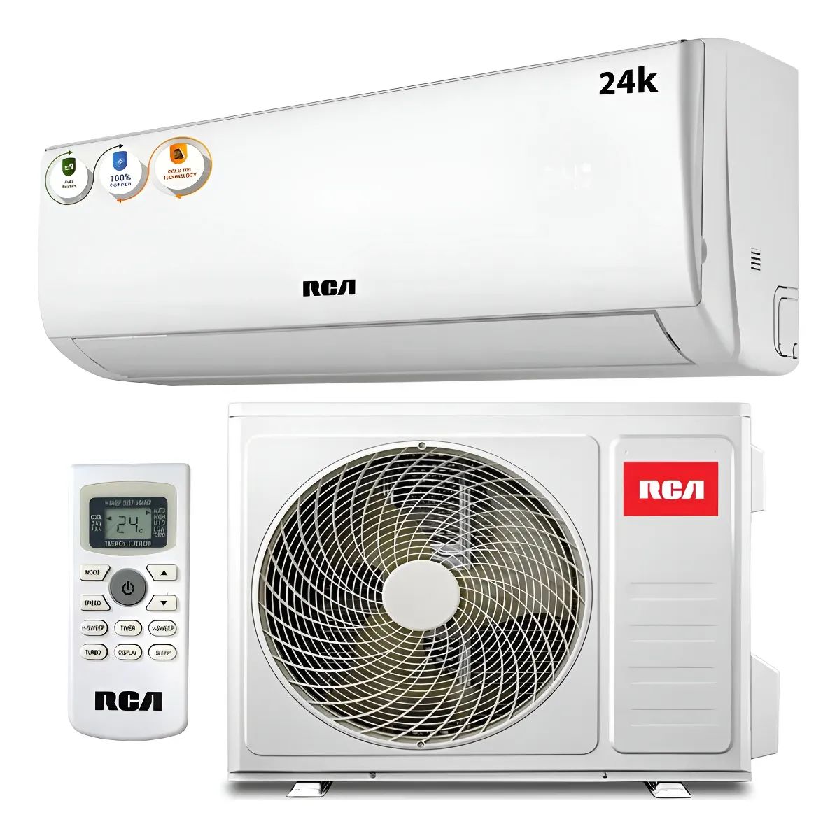 Aire Acondicionado RCA 24000 BTU Auto Confort 220V Alta Eficiencia