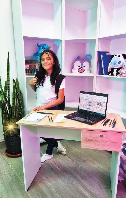 Point Escritorio Leon 1 Cajón Resistente A Rayones Fácil Limpieza