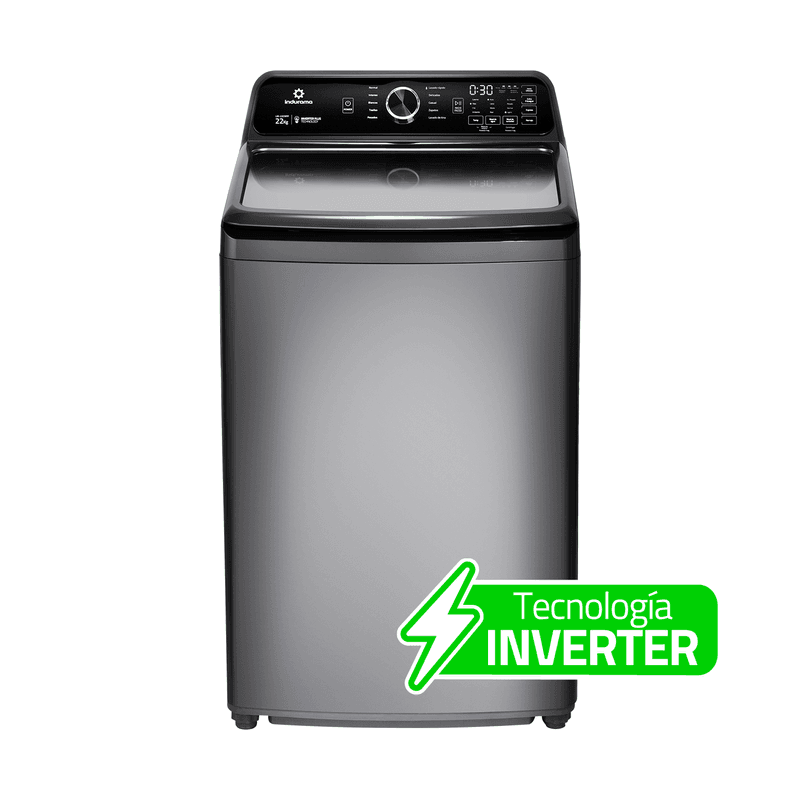 Indurama Lavadora Automática 22Kg LRI-22CRPP Inverter con Display LED