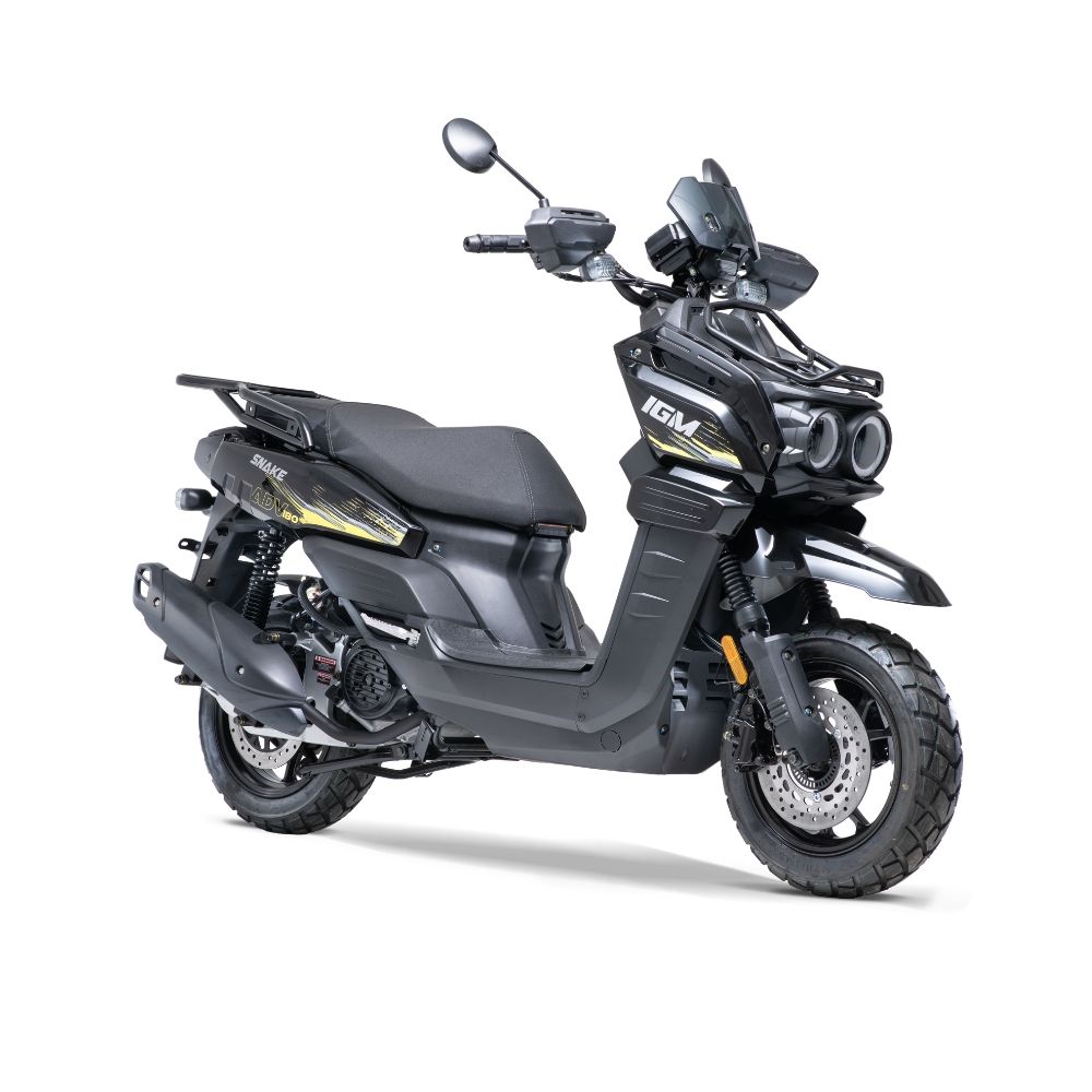 Moto Scooter Igm Snake Adv 180 Negro 2026