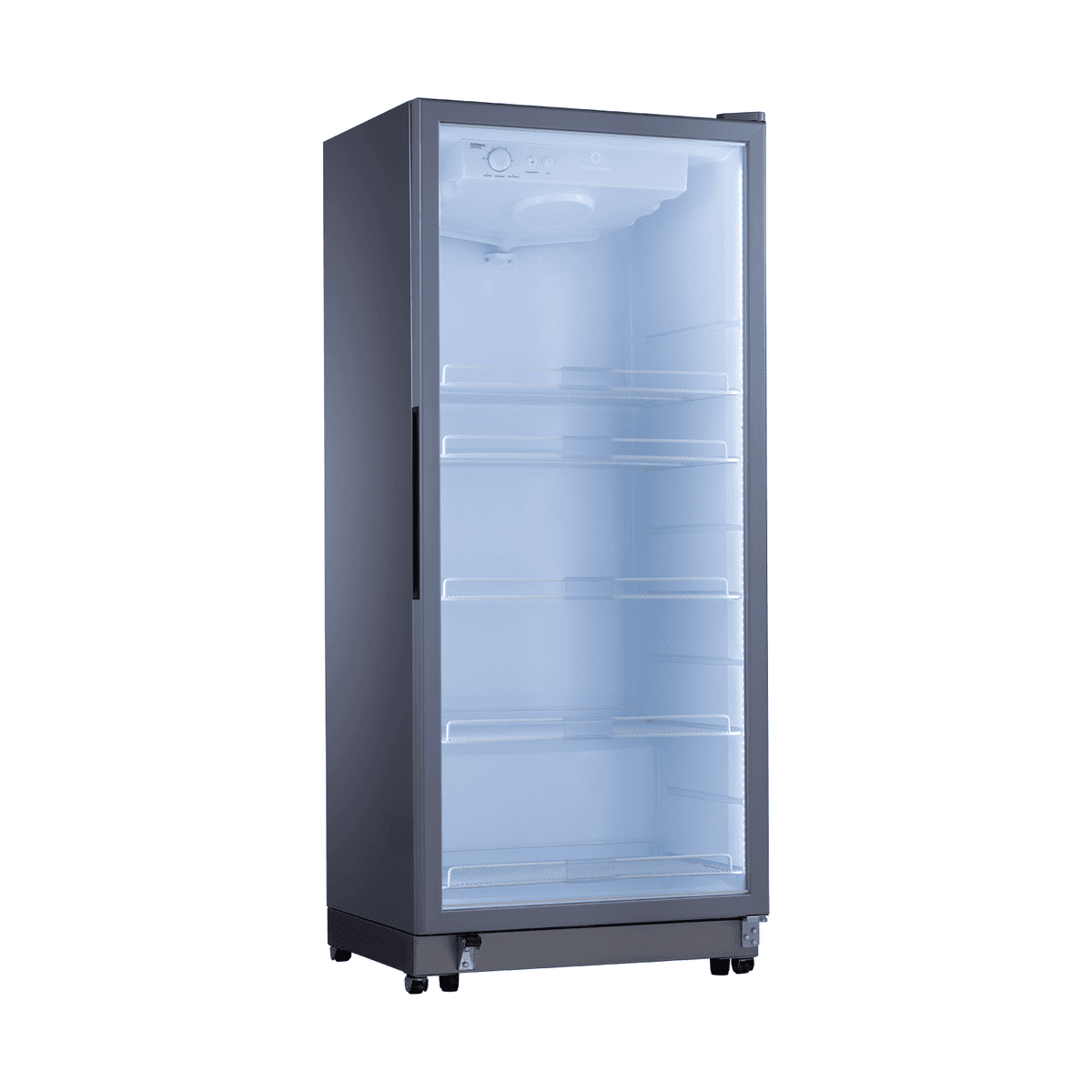 Indurama Vitrina VFV-520 GR 410L Luz LED 3 Niveles Temperatura Botón Desempañador