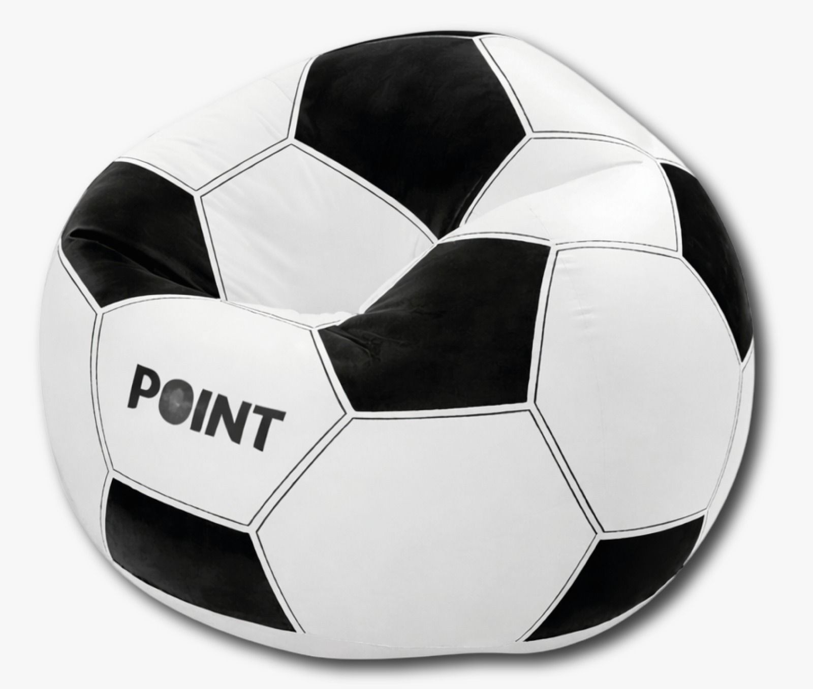 Puff Silla Inflable Point Balón, Diseño Deportivo, PVC Resistente