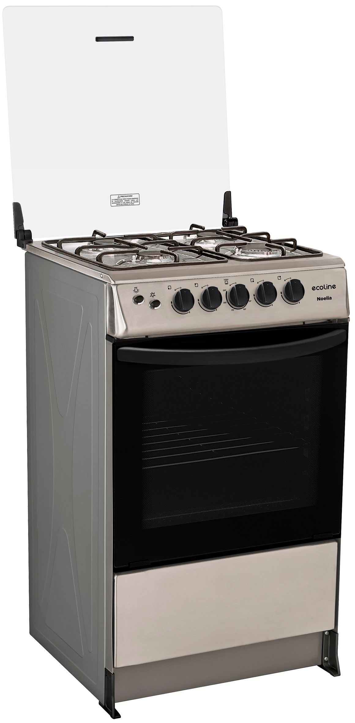 Ecoline Cocina Noelia 21 Pulg 4 Quemadores Jumbo Encendido Electrónico Luz Horno