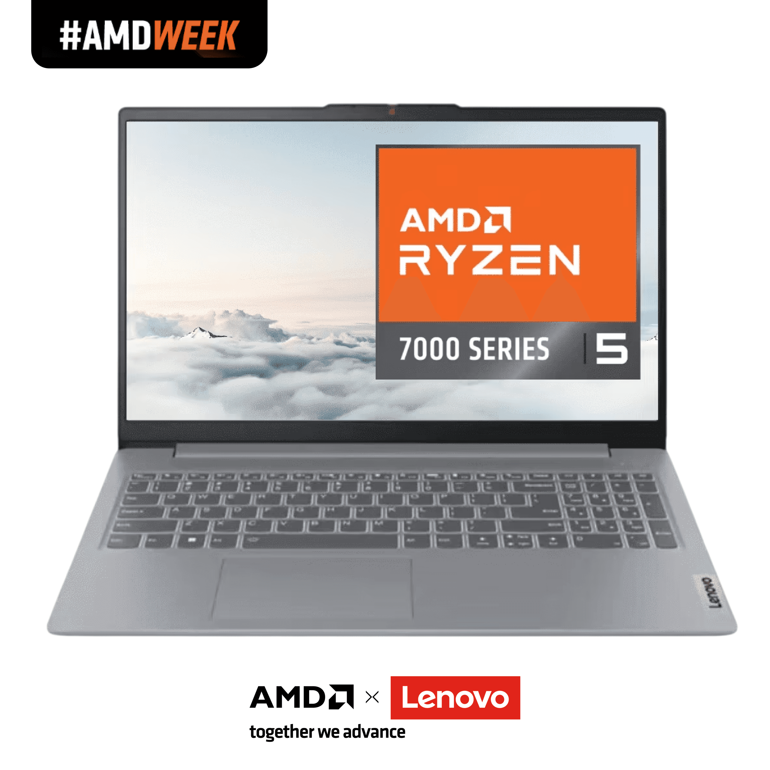 Lenovo Laptop IdeaPad Slim 3 15AMN8 Ryzen 5 7520U 16GB SSD 512GB