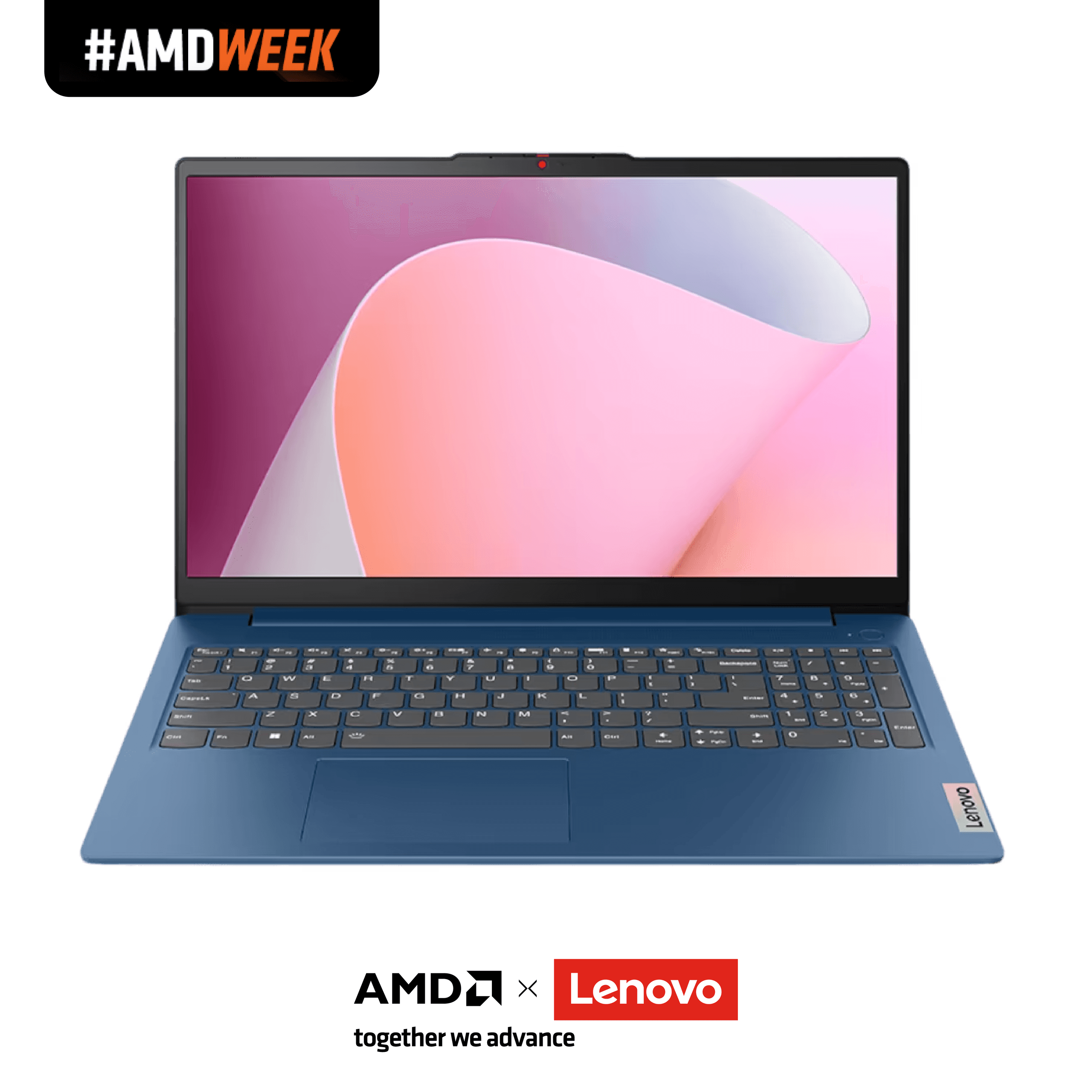 Lenovo Laptop Ideapad Slim 3 15AMN8 15.6” Ryzen 3 8GB 512GB SSD Radeon 610M