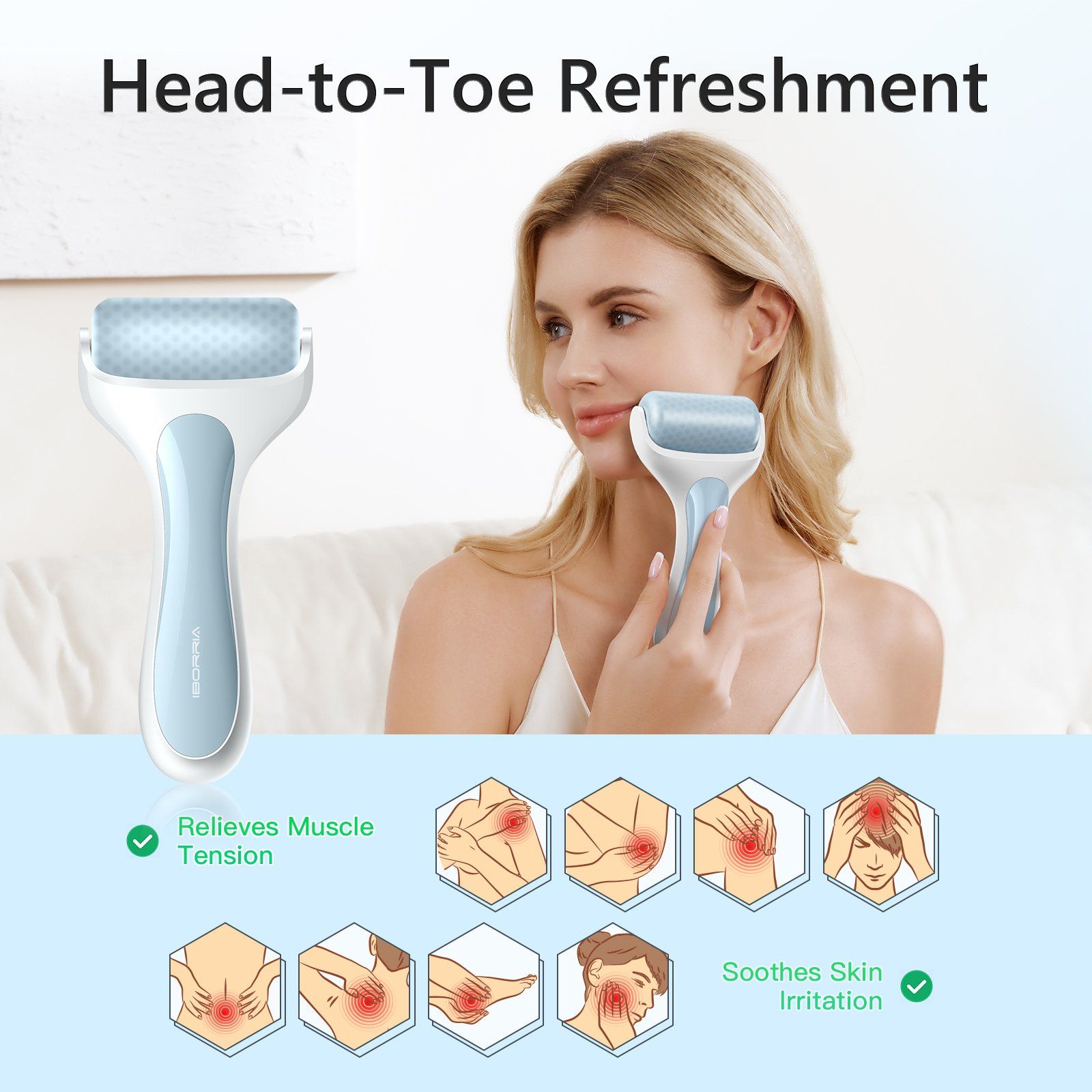 Rodillo de hielo Facial
