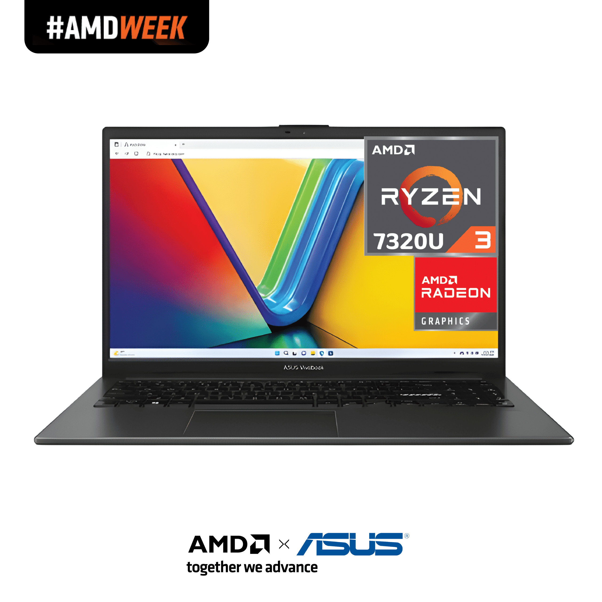 ASUS VivoBook Portátil Ryzen 3 8GB 512GB 15.6"